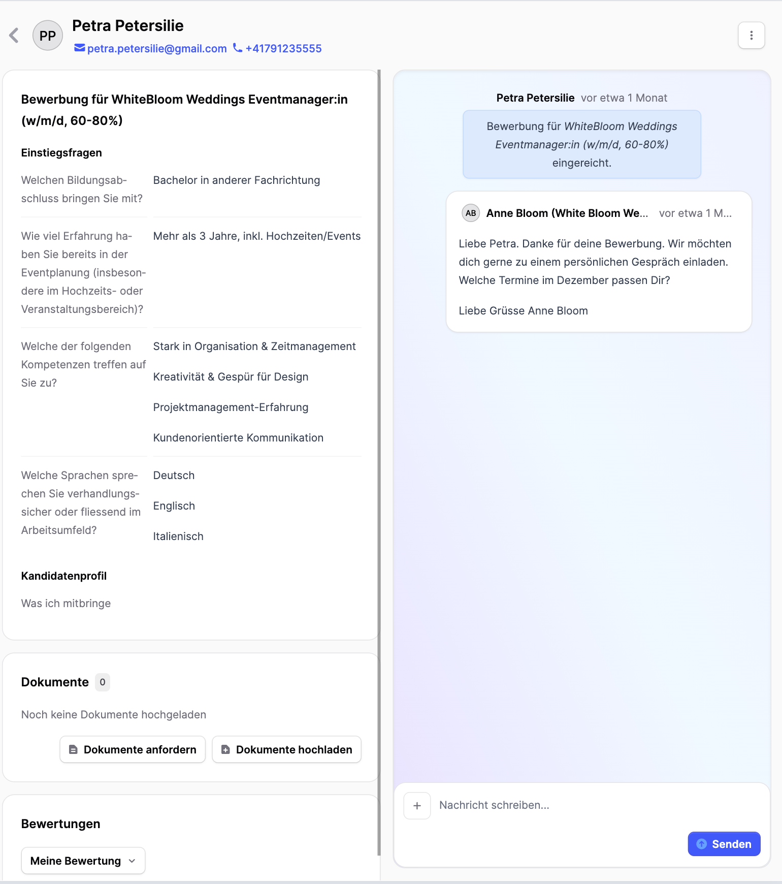 Jobmaps Free - Direkte Kommunikation mit Messenger