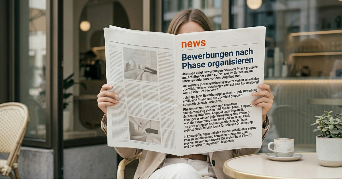 Bewerbungen nach Phase organisieren