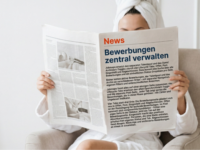 Bewerbungen zentral verwalten &ndash; mit Tabs, Suche und neuem Eingestellt-Status