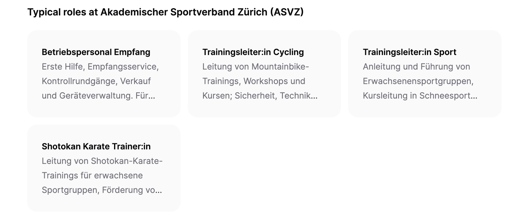 Jobmaps: typical roles for a similar job 