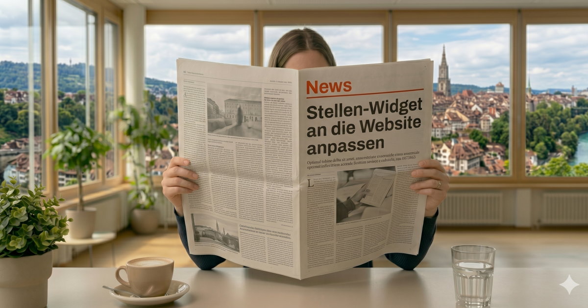 Stellen-Widget an die Website anpassen