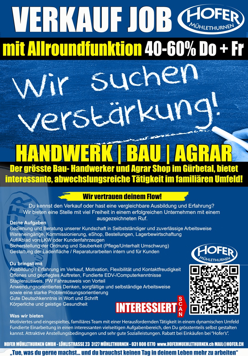 Verkauf mit Allroundfunktion (m/w) 40-60%