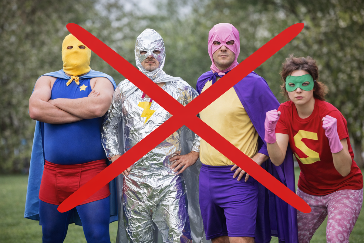 Du bist zu alt für Superhelden , aber genau richtig für ein Superjob??