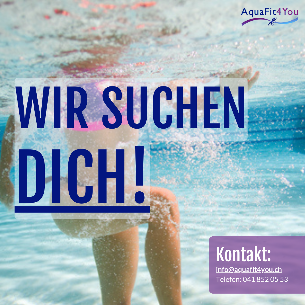 AquaFitness Trainer:innen gesucht! (ZH/SG) | Teilzeit