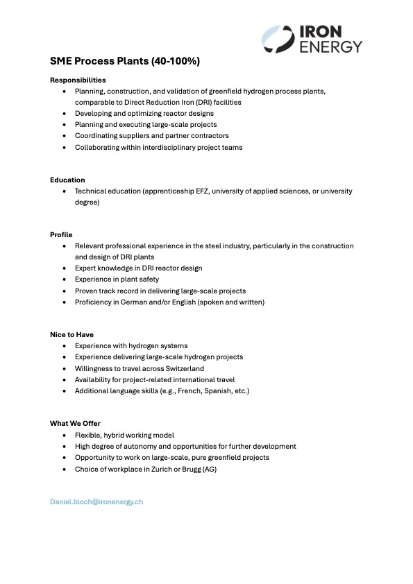 SME Prozessanlagen / Process Plants (40-100%)